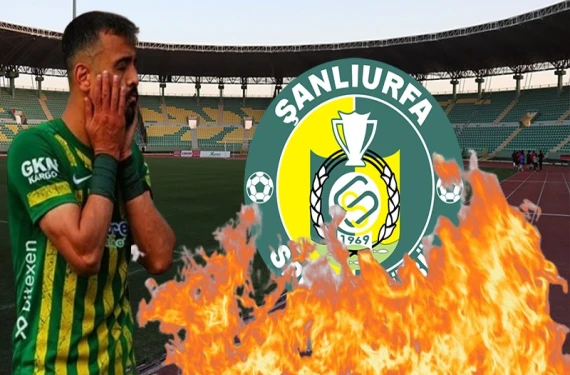 Şanlıurfaspor kendini ateşe attı: