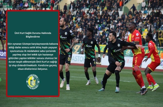 Maçta darbe alıp yere yığılmıştı