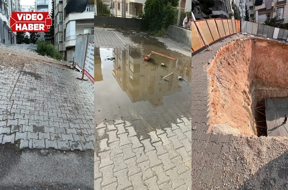 Otopark çöktü, kanalizasyon taştı iddiası