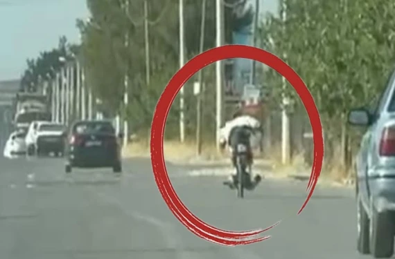 Şanlıurfa'da trafikte tehlikeli anlar!