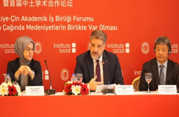 Türkiye-Çin İşbirliği Forumu’nun açılış konuşmasını