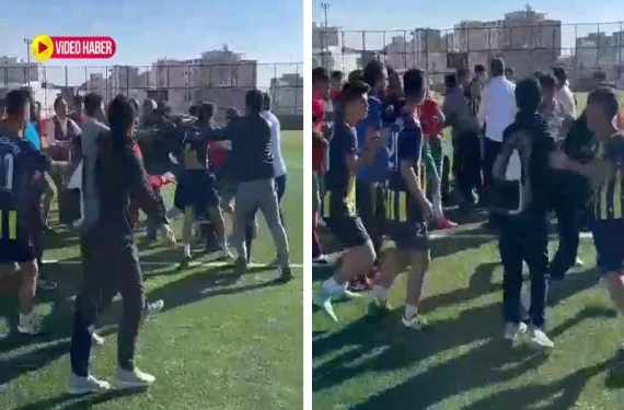 Futbolcular tekme tokat birbirine girdi!