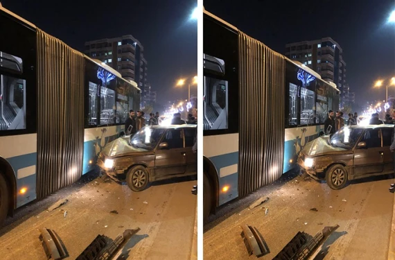 Şans eseri faciadan dönüldü