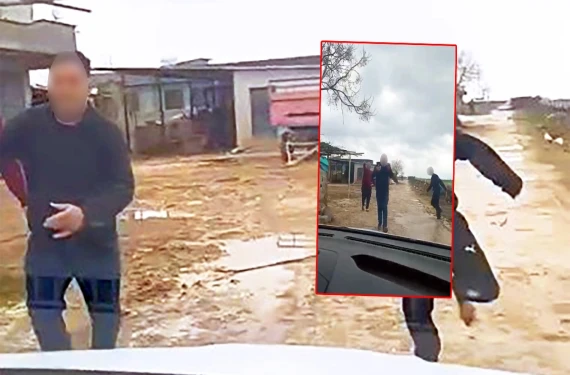 Görevliler canını zor kurtardı