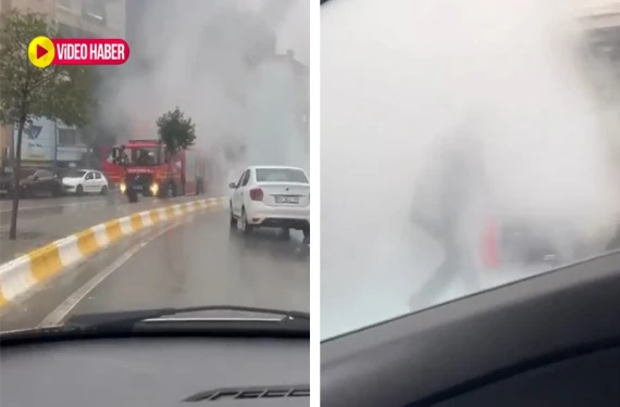 Urfa’nın göbeğinde araç yangını!