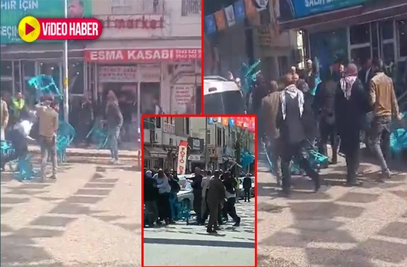 Sandalyeler havada uçuştu