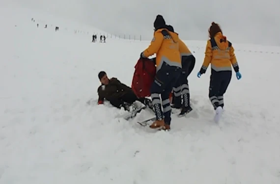 Şanlıurfa'da kayak kazasına müdahale!