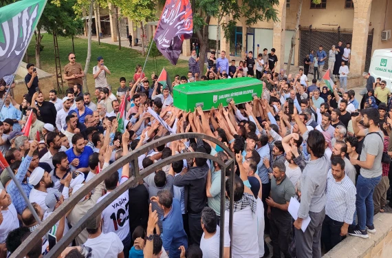 Hasan Saklanan’ın cenazesine yoğun katılım