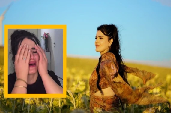 Videoda ağladı