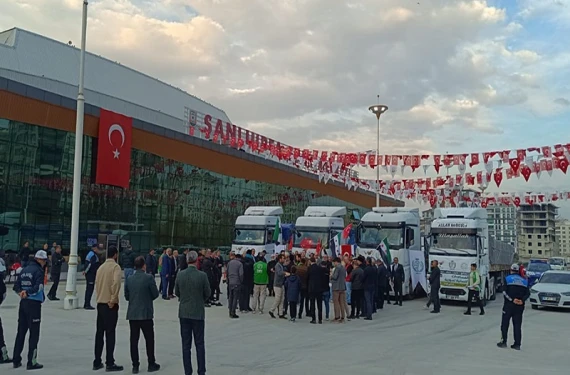 5 tır gönderildi