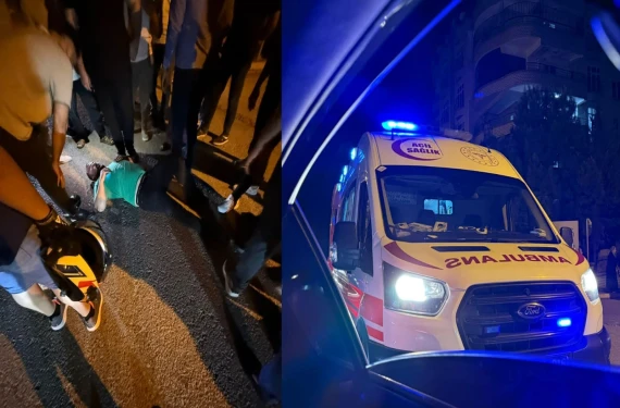 Bir araç çifte kaza!