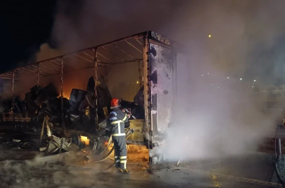 İtfaiyenin müdahale anı kameralarda