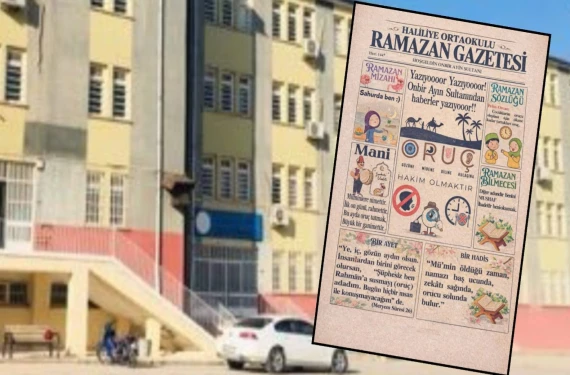 Bu kez gazete öğrencilerin elinden..