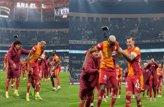 Golü attı, maskeyi çıkardı