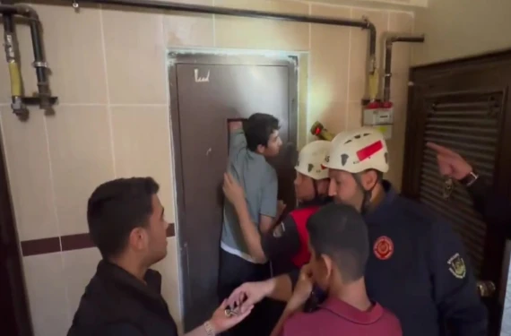 İtfaiyeden kurtarma operasyonu
