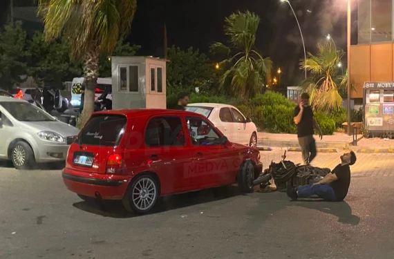 Acı içinde yere düştü...