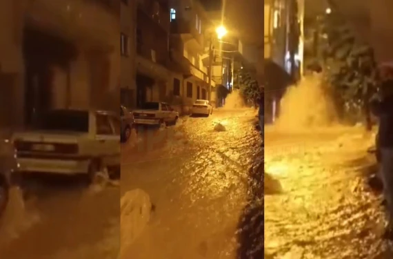 Şanlıurfa'da su borusu patladı: