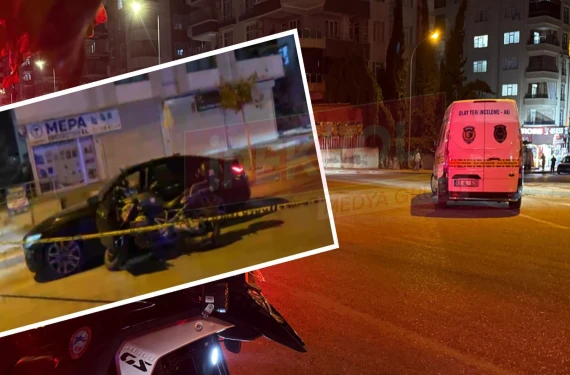 Polisler olay yerinde...