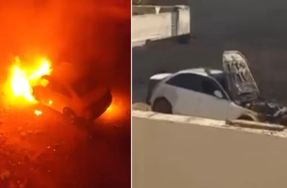 Yangın kamerada...