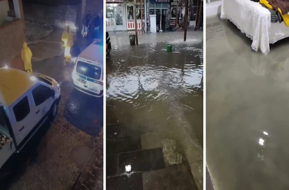 İlçelerde su baskınları..