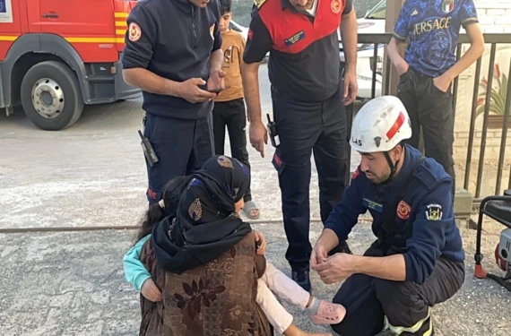 İmdadına itfaiye yetişti