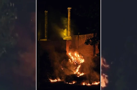 Şanlıurfa Kalesi'nde yangın paniği!