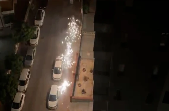 Kıvılcımlar yürekleri ağza getirdi