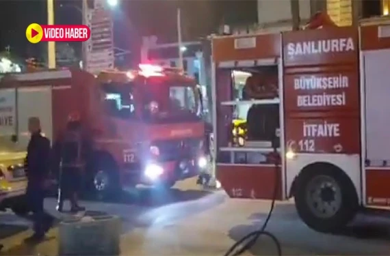 İş yeri yangında dumanlar altında kaldı:
