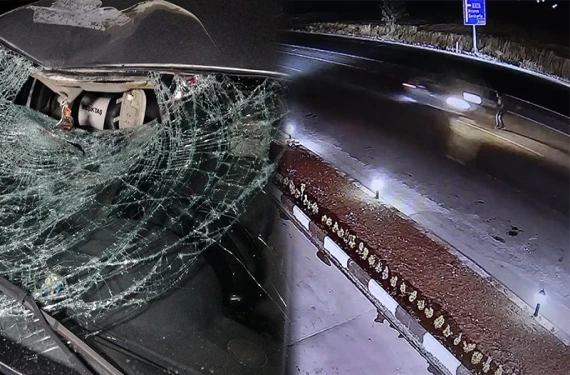 Akaryakıt istasyonuna gidreken...