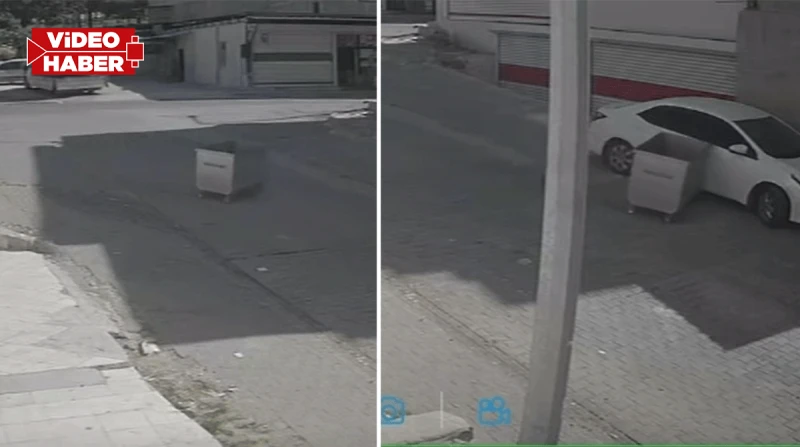 Şanlıurfa’da akılalmaz olay: “Seyir halindeki” çöp konteyneri kaza yaptı!