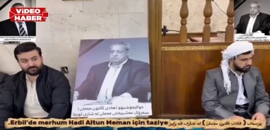 Şanlıurfa'da vefat eden Hadi Altun için Irak’ta taziye töreni