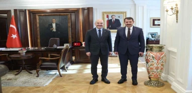 Bakan Soylu, Vali Ayhan’ı kabul etti