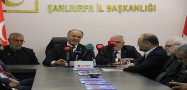 Saadet Partisi heyeti selin vurduğu Urfa’da