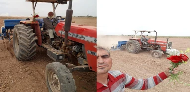 Şanlıurfa’da tarlada ilginç 1 Mayıs kutlaması!