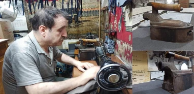 Kömürlü ütüsünden yarım asırdır vazgeçemiyor