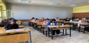 Eyyübiye'de öğrenciler sınav heyecanını erken yaşadı