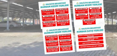 Haliliye’de kurban satış ve kesim yerleri belirlendi