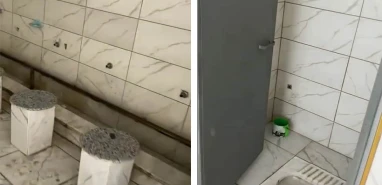 Urfa’da hırsızlar caminin musluklarını çaldı