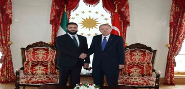 Cumhurbaşkanı Erdoğan, Ahmed Şara ile görüştü