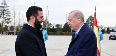 Cumhurbaşkanı Erdoğan Ahmed Şara’yı kabul etti