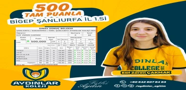 Aydınlar Koleji'nin Parıltısı: Elif Zeren Çakmak LGS denemesinde yine zirvede
