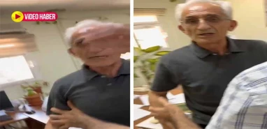 Harran Üniversitesinde hoca fena kızdı! İşte şiddet görüntüsü