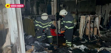 Molotofkokteylli saldırı: İş yeri alevlere teslim oldu