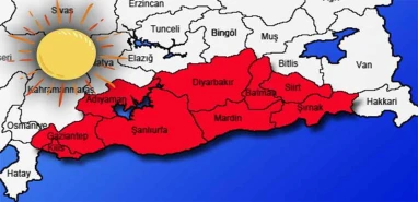 Haritadaki en kırmızı nokta: Şanlıurfa! Bu tarihte 60 dereceye çıkacak…
