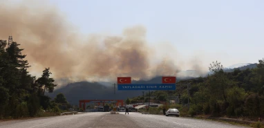 Suriye’deki yangın Türkiye’ye sıçradı! Sınır ötesinde yangın...