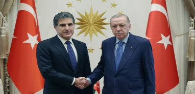 Cumhurbaşkanı Erdoğan Külliye’de Barzani ile bir araya geldi