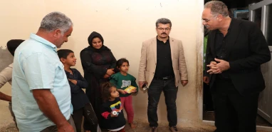 Başkan Kuş, mağdur ailelerin hayatına dokundu