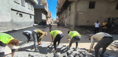 Eyyübiye’de üst yapı çalışmaları hız kazandı: Yollar, parkeler yenileniyor