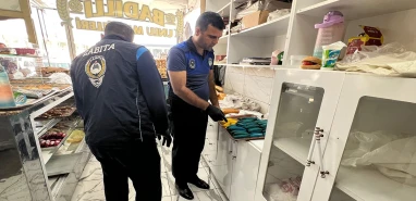 Eyyübiye'de denetimler sıkılaştı: Kilolarca ürün imha edildi