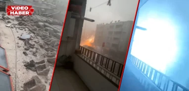 Şanlıurfa'da fırtına: Şimşek çaktı, trafo patladı, duvar çöktü